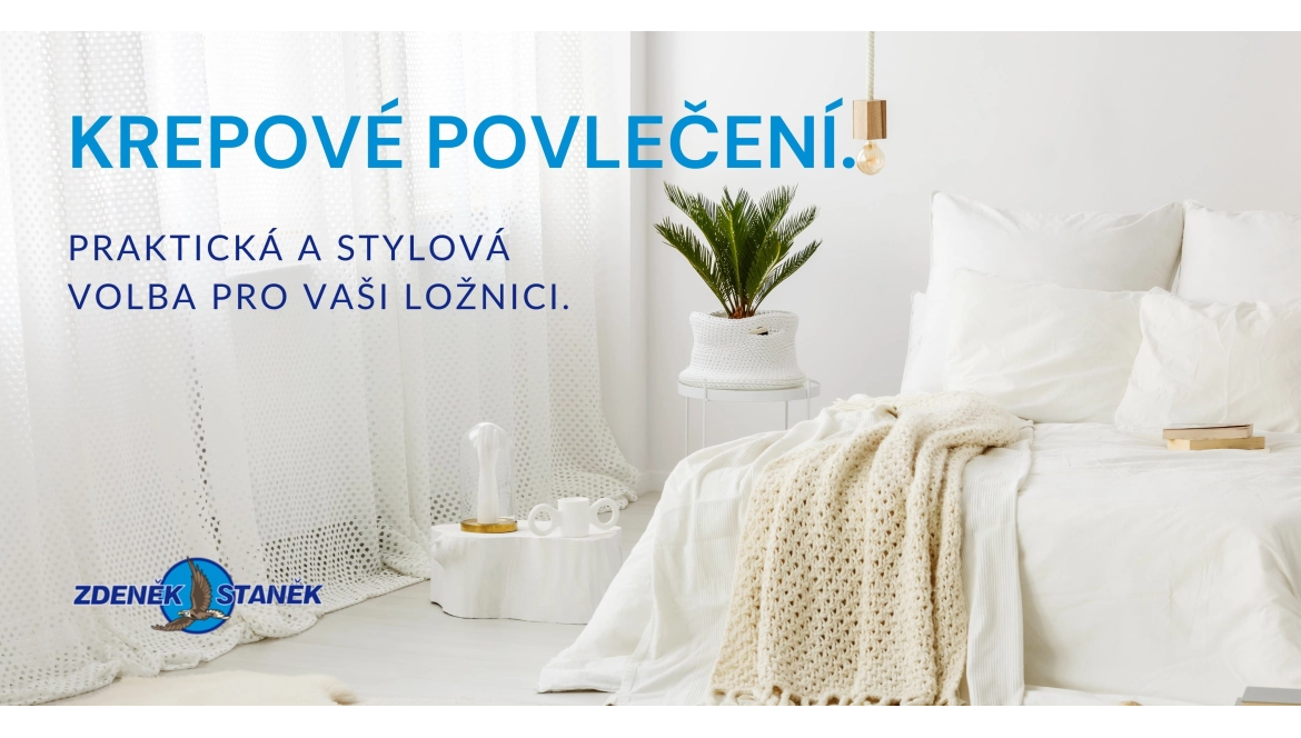 Krepové povlečení. Praktická a stylová volba pro vaši ložnici.